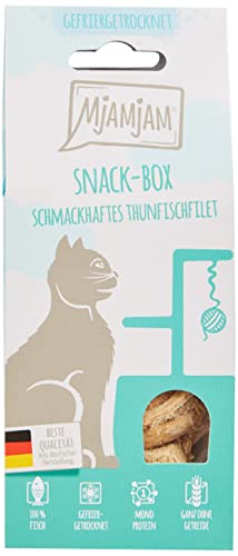 MjAMjAM - Premium Snackbox für Katzen - schmackhaftes Thunfischfilet,...