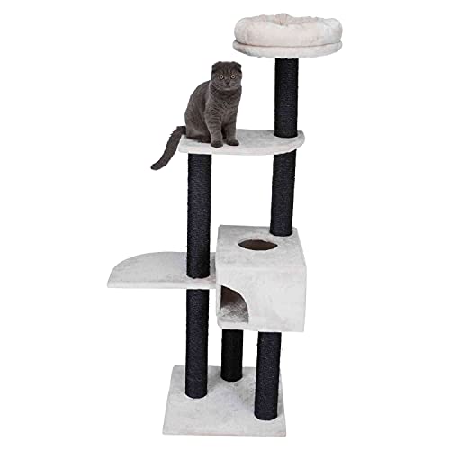 TRIXIE Nita Kratzbaum für Katzen, 147 cm, hellgrau