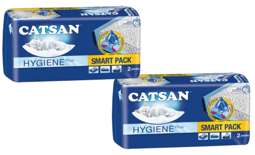 CATSAN Smart Pack – Nichtklumpende Katzenstreu auf saugfähigem Vlies – 2...