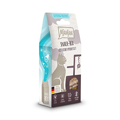 MjAMjAM - Premium Katzensnack - Snackbox - köstliches Pferdefilet, 1er Pack (1 x 40...