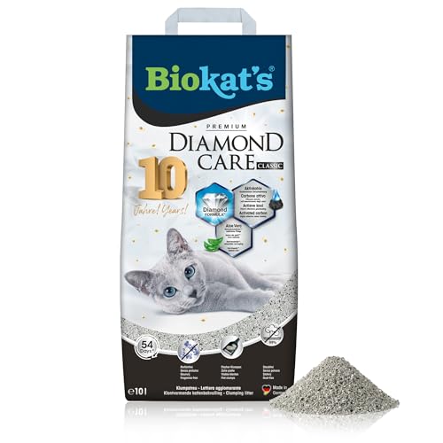 Biokat's Diamond Care Classic Katzenstreu ohne Duft - Feine Klumpstreu aus Bentonit...