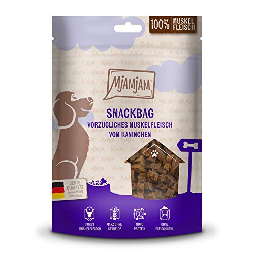 MjAMjAM - Premium Hundesnack - Snackbag - vorzügliches Muskelfleisch vom Kaninchen,...