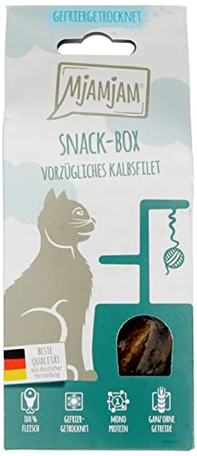 MjAMjAM - Premium Katzensnack - Snackbox - vorzügliches Kalbsfilet, 1er Pack (1 x 35...