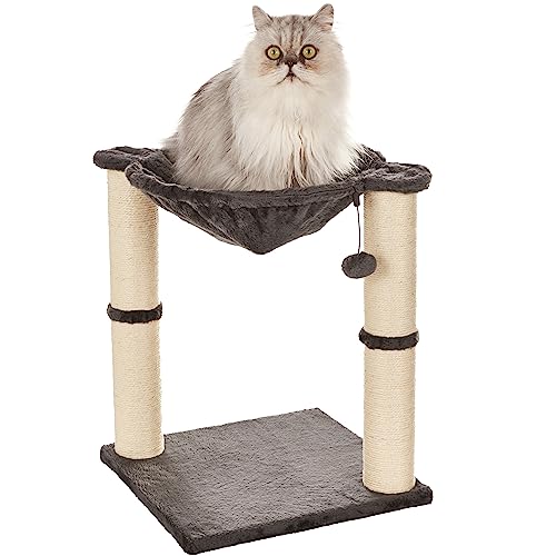 Amazon Basics – Katzen-Kratzbaum mit Haus, Hängematte, Bett und Kratzstamm, 41 x...