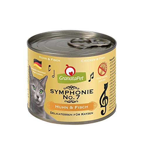 GranataPet Symphonie No. 7 Huhn & Fisch, Katzenfutter ohne Getreide & Zuckerzusätze,...