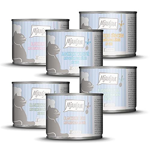 MjAMjAM - Premium Nassfutter für Katzen - Probierpaket I an Soße, 6er Pack (6 x...