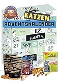 [ Boxiland ] Katzen Adventskalender 2023 mit 24 delikaten Snacks im Katzenkalender I...