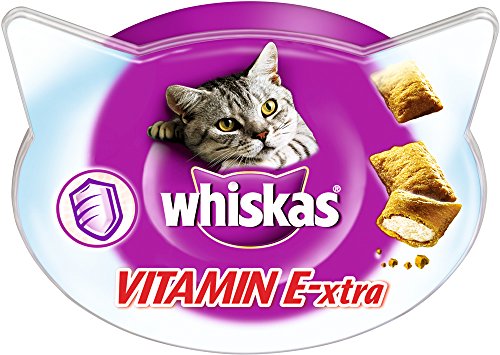 Whiskas Knusper-Taschen Vitamin E-XTRA, 8er Pack (8 x 50 g)