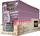 LEONARDO Frischebeutel [16x85g Kaninchen + Cranberries] | Getreidefreies Nassfutter...